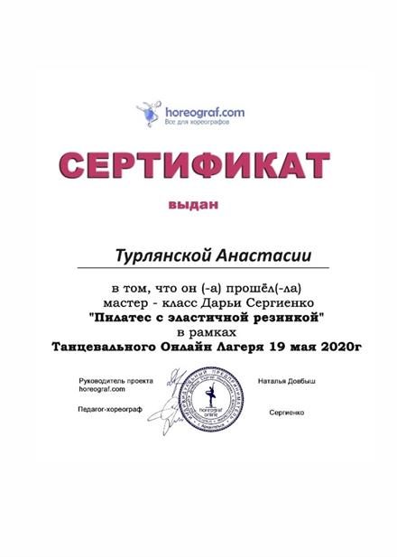 Диплом Турлянской А. С. № 12